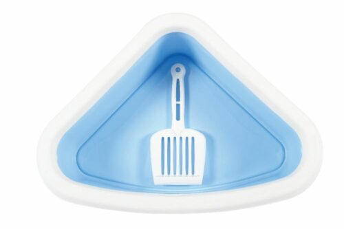BAC LITIERE CORNER BLEU