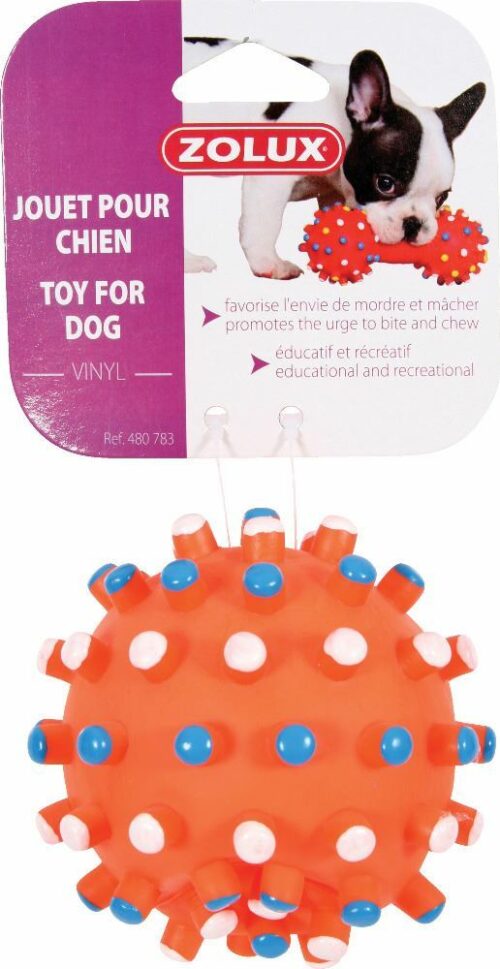 JOUET BALLE PICOT VINYL 9CM